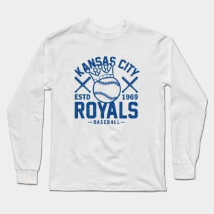 Kansas City Royals Retro 1 by Buck Tee Long Sleeve T-Shirt